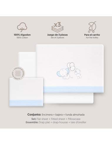 Triptico Coche Franela Oso Elefante Globos...