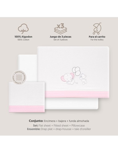 Triptico Coche Franela Oso Elefante Globos...