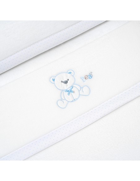 Triptico Coche Coralina Mod. Oso Lazo Bco/Azul