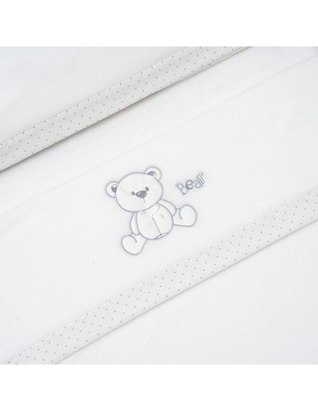 Triptico Coche Coralina Mod. Oso Lazo Bco/Gris