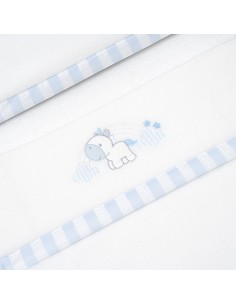 Triptico Coche Coralina Mod. Unicornio Nube Bco/Azul 2