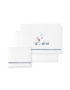 Triptico Coche Coralina Mod. Jirafa Bicicleta Bco/Petroleo