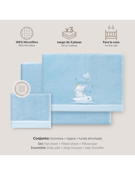 Triptico Coche Coralina Elefante Globo Corazon Azul