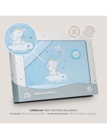 Triptico Coche Coralina Elefante Globo Corazon Azul