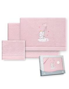 Triptico Coche Coralina Elefante Globo Corazon Rosa