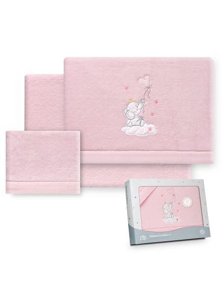 Triptico Coche Coralina Elefante Globo Corazon Rosa