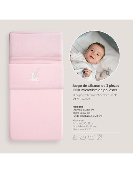 Triptico Coche Coralina Elefante Globo Corazon Rosa