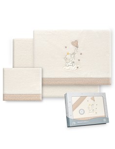 Triptico Coche Coralina Elefante Globo Corazon Beig