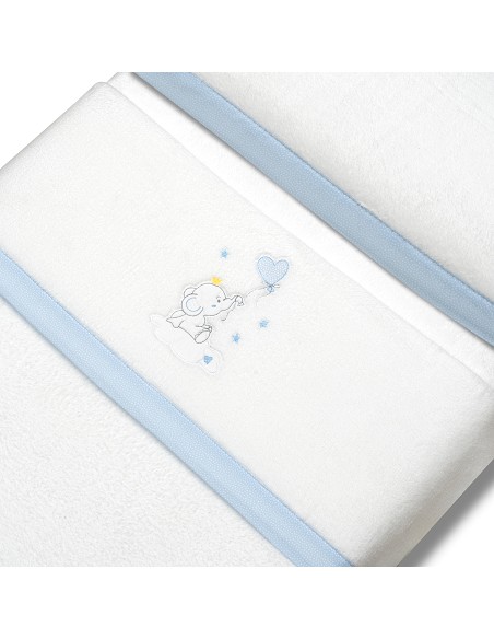 Triptico Coche Coralina Elefante Globo Corazon Bco/Azul