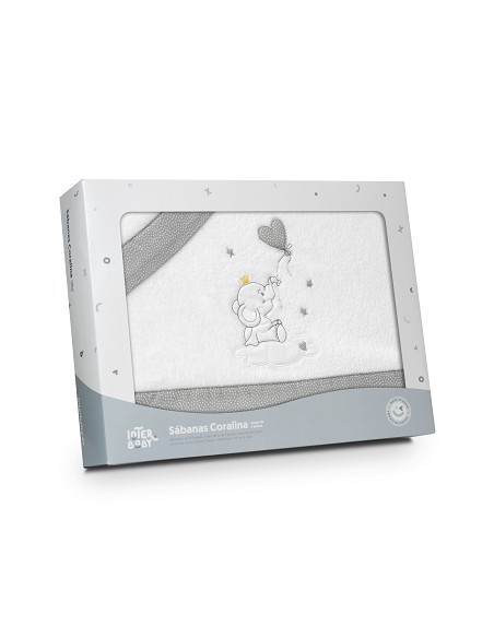 Triptico Coche Coralina Elefante Globo Corazon Bco/Gris