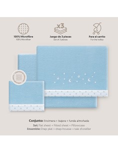 Triptico Coche Coralina Estrellas Luna Azul 2