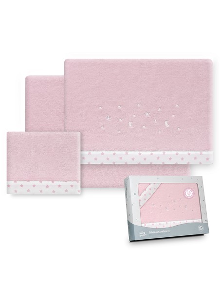 Triptico Coche Coralina Estrellas Luna Rosa