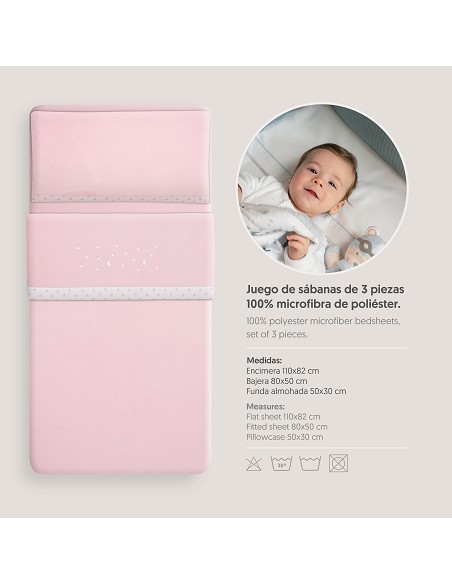 Triptico Coche Coralina Estrellas Luna Rosa