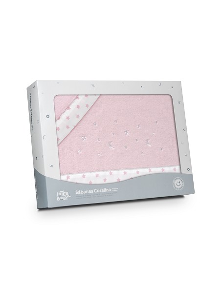 Triptico Coche Coralina Estrellas Luna Rosa