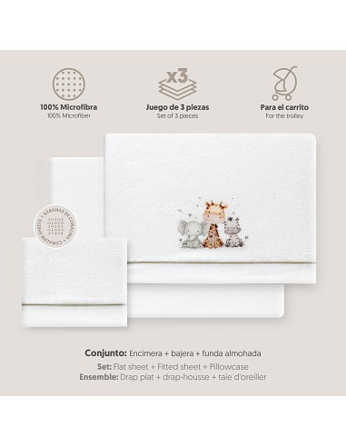 Triptico Coche Coralina Estampado Jirafa...