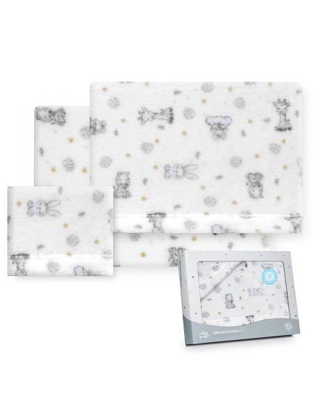 Triptico Coche Coralina Estampado Koala Bco/Azul