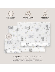 Triptico Coche Coralina Estampado Koala Bco/Azul 2