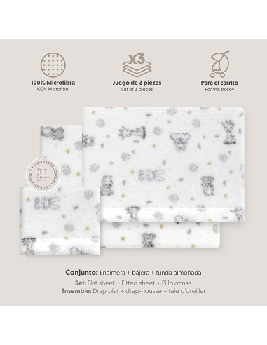 Triptico Coche Coralina Estampado Koala Bco/Azul