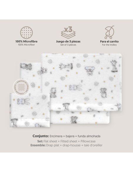 Triptico Coche Coralina Estampado Koala Bco/Azul