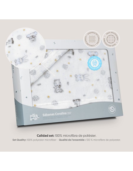 Triptico Coche Coralina Estampado Koala Bco/Azul