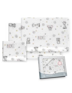 Triptico Coche Coralina Estampado Koala Bco/Rosa