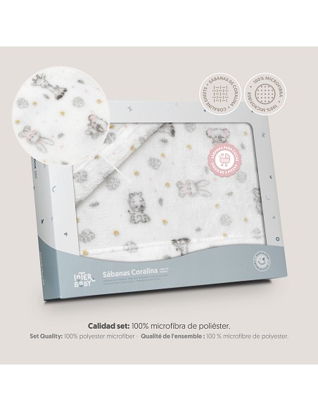 Triptico Coche Coralina Estampado Koala Bco/Rosa