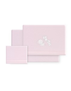 Triptico Coche Coralina Oso Elefante Globos Rosa