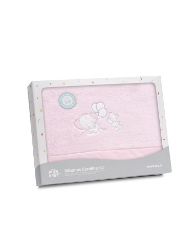 Triptico Coche Coralina Oso Elefante Globos Rosa