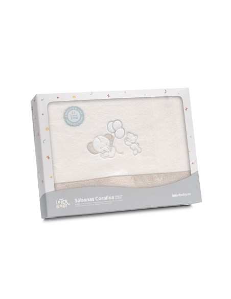 Triptico Coche Coralina Oso Elefante Globos Beig