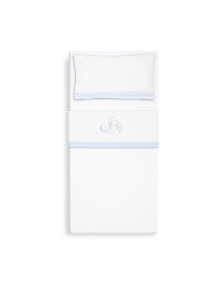 Triptico Coche Coralina Oso Elefante Globos Bco/Azul