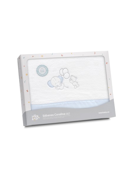 Triptico Coche Coralina Oso Elefante Globos Bco/Azul