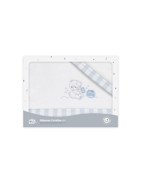 Triptico Cuna Coralina Mod Honey Bear Bco/Azul