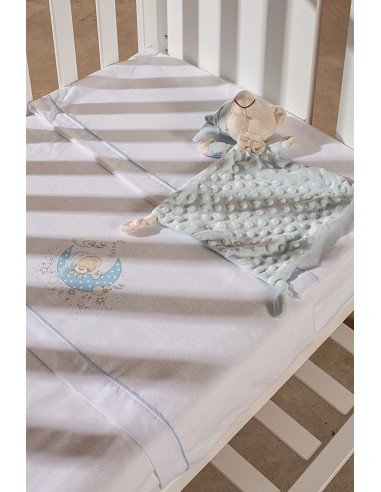 Triptico Cuna Franela Mod New Sleeping Bco/Verde