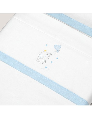 Triptico Cuna Franela Elefante Globo Corazon...