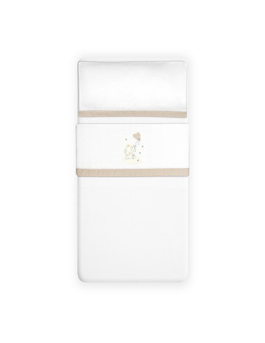 Triptico Cuna Franela Elefante Globo Corazon...