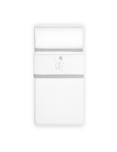 Triptico Cuna Franela Elefante Globo Corazon...