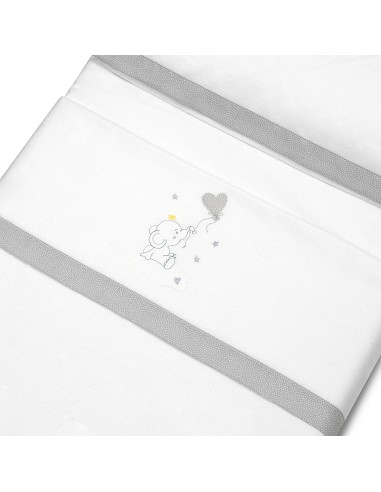 Triptico Cuna Franela Elefante Globo Corazon...