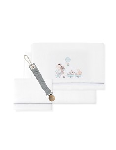 Triptico Cuna Coralina Mod. Jirafa Bicicleta+Broche...