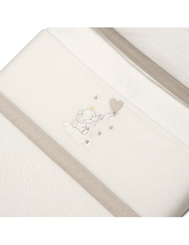 Triptico Cuna Coralina Elefante Globo Corazon Beig