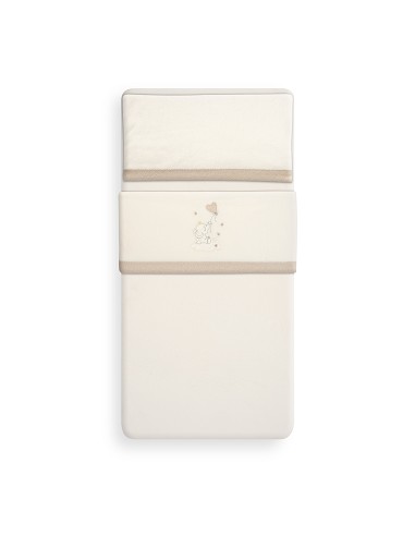 Triptico Cuna Coralina Elefante Globo Corazon Beig