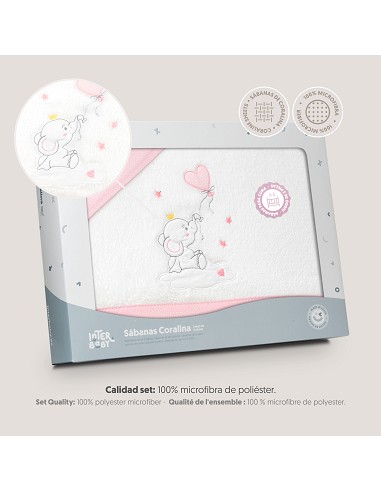 Triptico Cuna Coralina Elefante Globo Corazon...