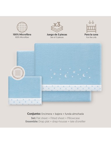 Triptico Cuna Coralina Estrella Luna Azul