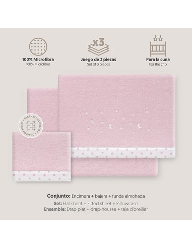 Triptico Cuna Coralina Estrella Luna Rosa