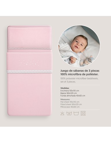 Triptico Cuna Coralina Estrella Luna Rosa