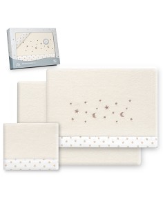 Triptico Cuna Coralina Estrella Luna Beig
