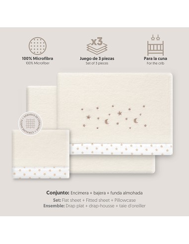 Triptico Cuna Coralina Estrella Luna Beig