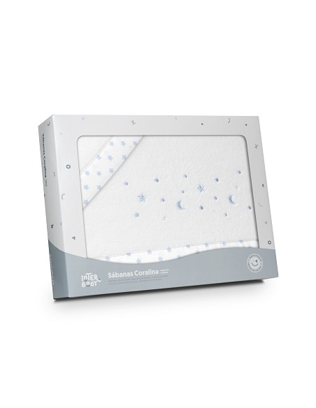 Triptico Cuna Coralina Estrella Luna Bco/Azul