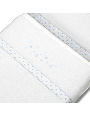 Triptico Cuna Coralina Estrella Luna Bco/Azul