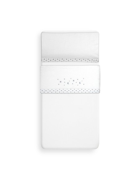 Triptico Cuna Coralina Estrella Luna Bco/Gris