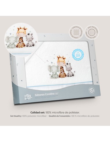 Triptico Cuna Coralina Estampado Jirafa...